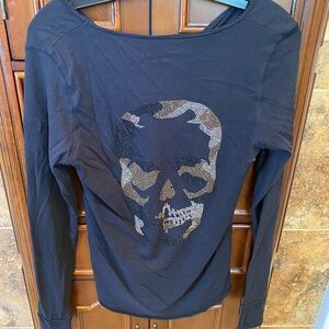 Zadig & Voltaire Tunisien Camo Skull Henley